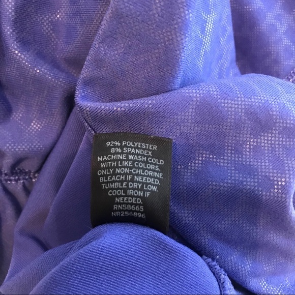 Zella || Easy Racerback Tank Mesh Purple Large - Picture 7 of 7